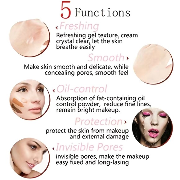 Makeup Primer Long Lasting Hydrating Smoothing Isolated Oil Free Effect Matte - Picture 3 of 6